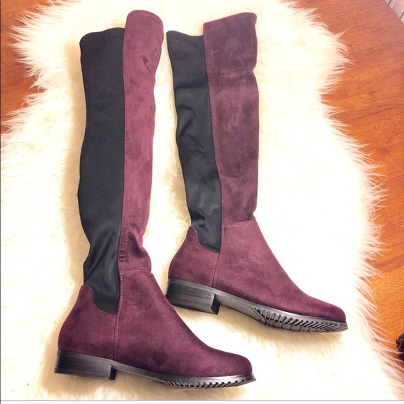 🎉Shoe’N Tale Wine over the knee Boots new in box - Picture 2 of 8